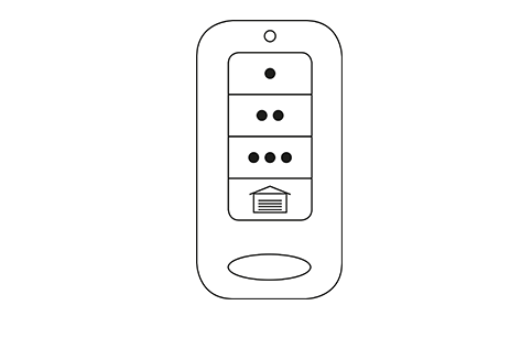 Télécommandes et piles de moteur de porte de garage sectionnelle